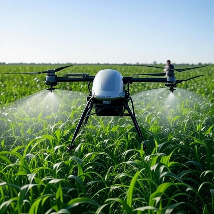 Pulverização com Drones